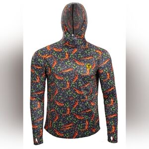 Town Shirt Sun Hoody Red Eft Unisex XS EUC